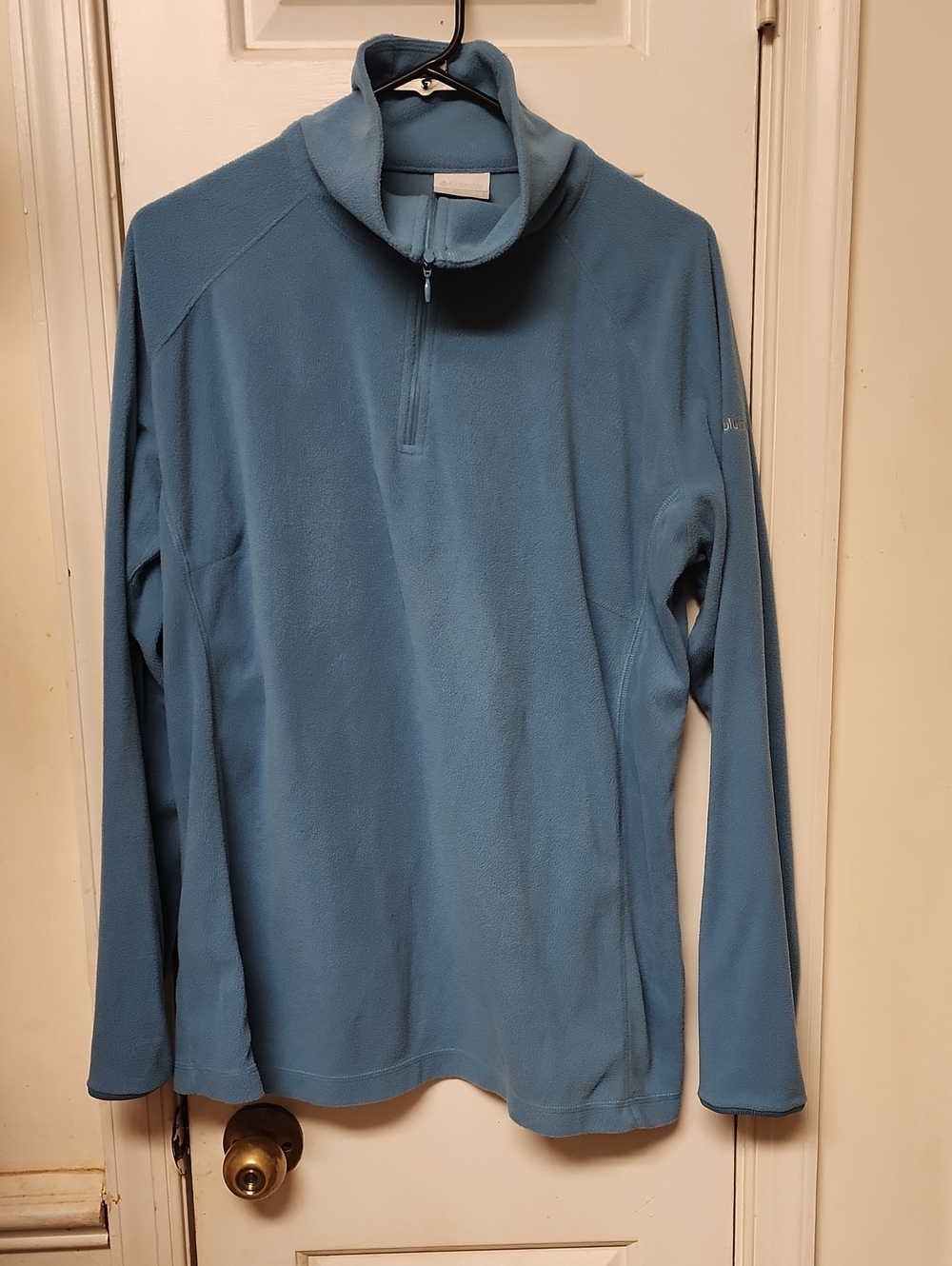 Columbia Light Blue Quarter-Zip Fleece Pullover